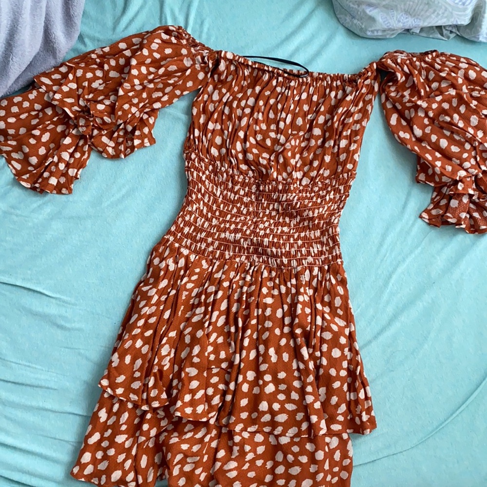 Off the shoulder flowy dress